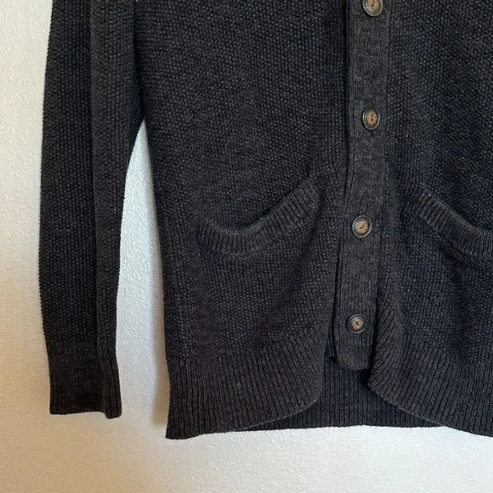 American Eagle Cardigan Sweater Mens XS Pockets Lapel Chunky Grandpa Preppy Fall